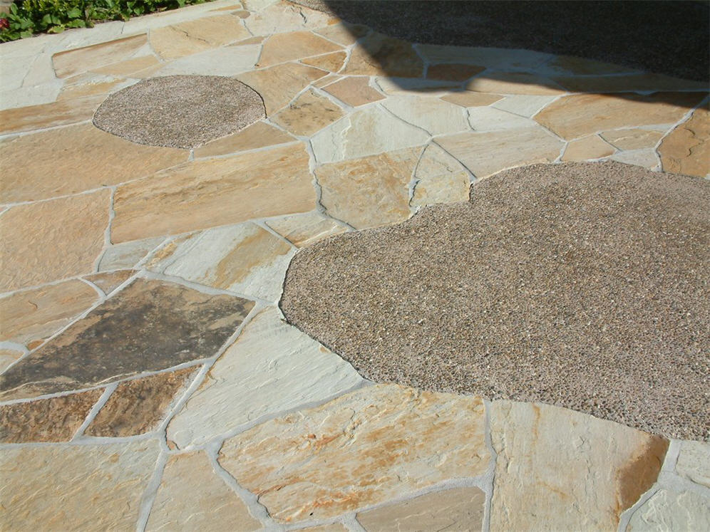 Aggregrate Concrete and Flagstone